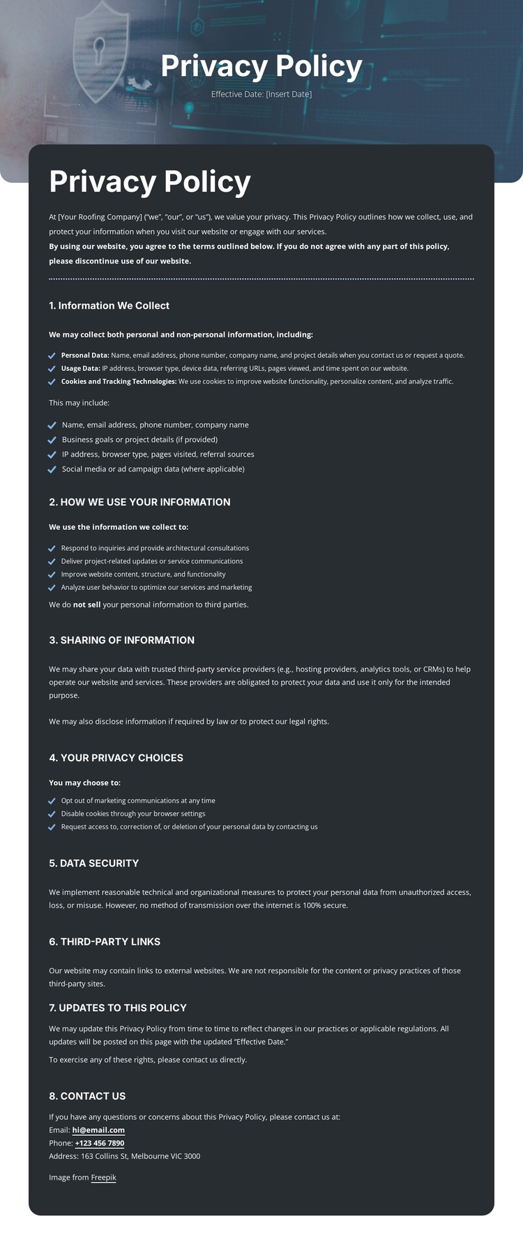 Confidentiality you can rely on WordPress Theme