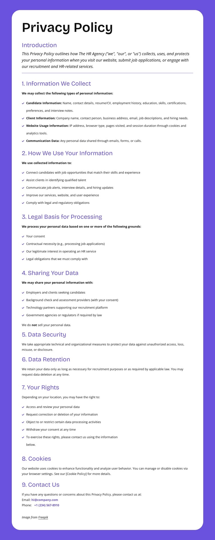 Enterprise-level privacy protection WordPress Theme