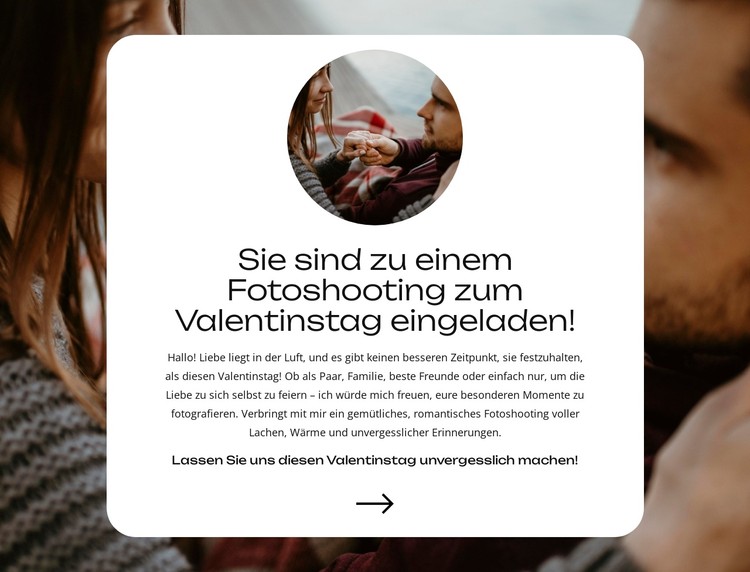 Schätze jeden Kuss CSS-Vorlage