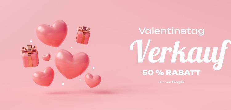 Magie zum Valentinstag Joomla Vorlage