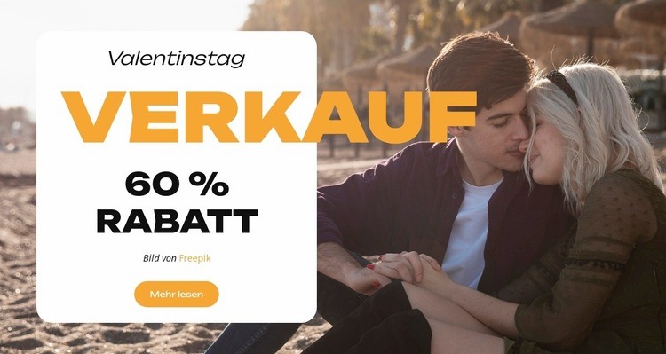 Die Romantik ruft Website design