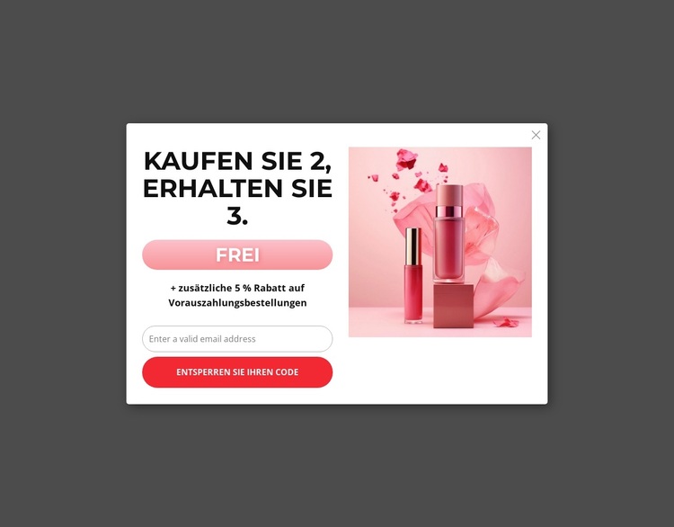 Kaufen Sie 2, erhalten Sie 3 Gutscheine WordPress-Theme