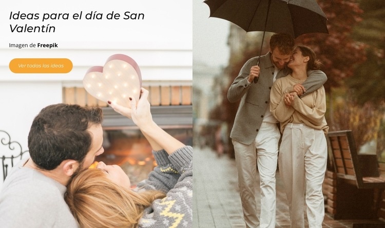 El día favorito de Cupido Diseño de páginas web