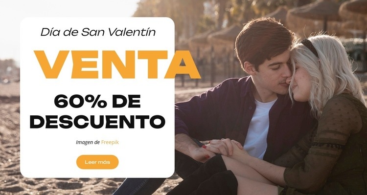 El romance está llamando Plantilla de una página