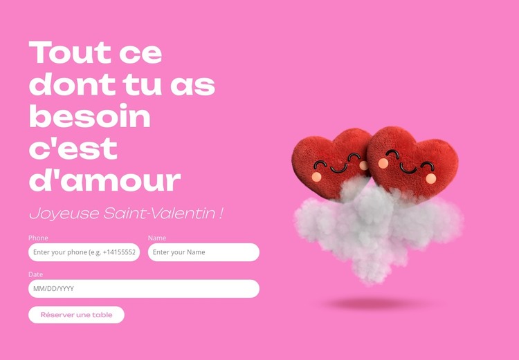 Doux moments ensemble Modèle HTML
