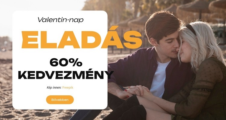 A romantika hív Weboldal sablon