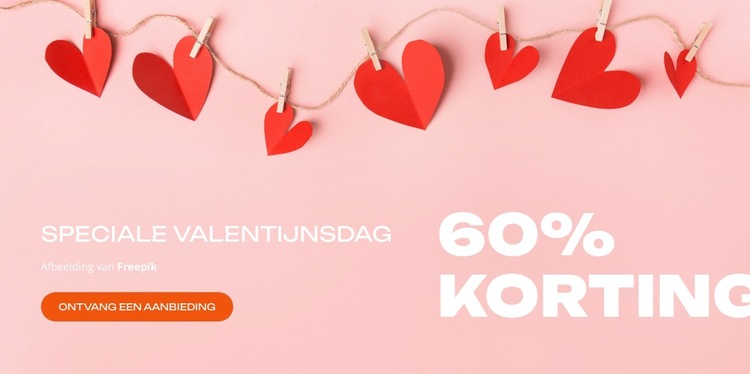 Vier vandaag de liefde Website sjabloon