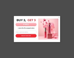 Exclusive One Page Template For Buy 2, Get 3 Coupon