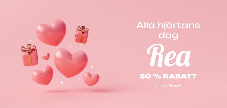 Alla hjärtans dag-magi HTML-mall