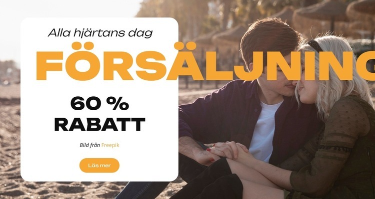 Romantiken kallar HTML-mall