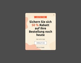 Erhalten Sie Noch Heute 50 % Rabatt Auf Ihre Bestellung HTML-Vorlage