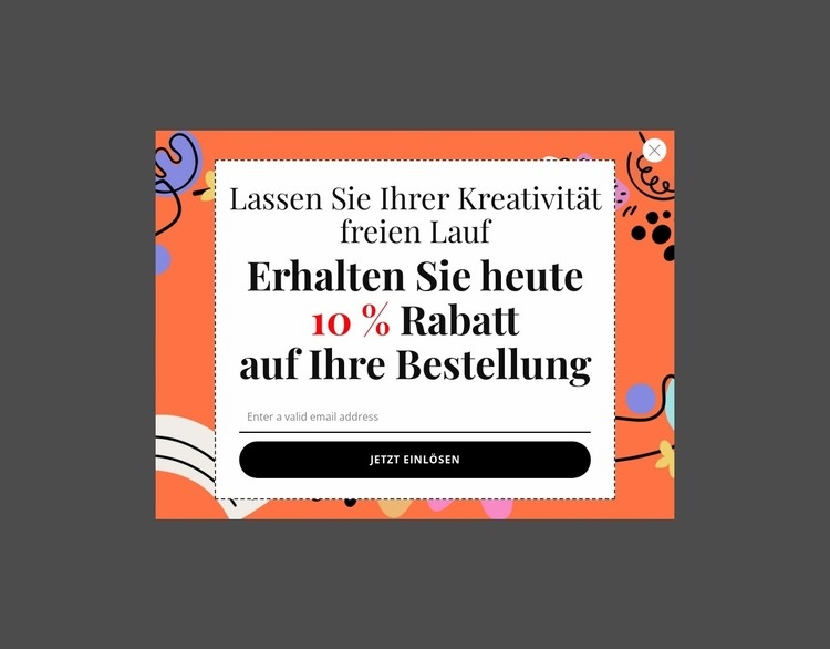 Erhalten Sie noch heute 10 % Rabatt auf Ihre Bestellung Website design
