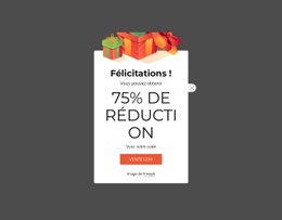 Coupon De Réduction De 75 %