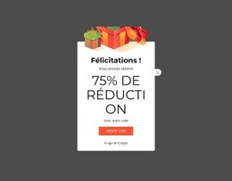 Coupon De Réduction De 75 %