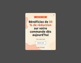 Bénéficiez De 50 % De Réduction Sur Votre Commande Aujourd'Hui – Thème WordPress Gratuit
