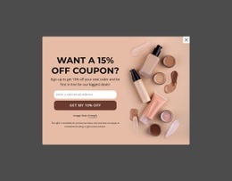 15% Off Coupon Html Code Example