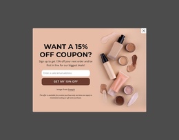 15% Off Coupon Joomla Template