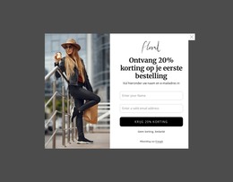 Ontvang 20% Korting Op Uw Eerste Bestelling