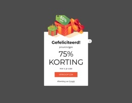 75% Kortingsbon
