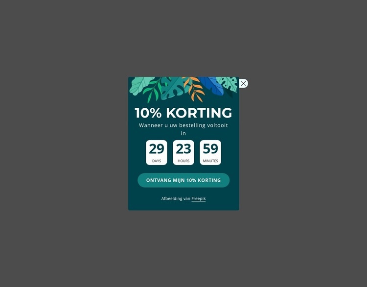 10% kortingsbon Sjabloon