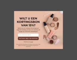 15% Kortingsbon Website Ontwerp