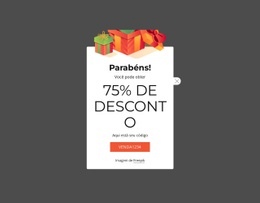 Cupom De 75% De Desconto