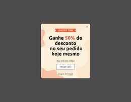 Ganhe 50% De Desconto No Seu Pedido Hoje