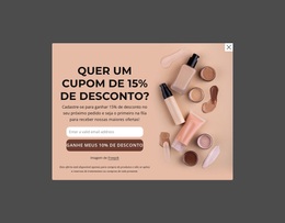 Cupom De 15% De Desconto - Tema WordPress Exclusivo