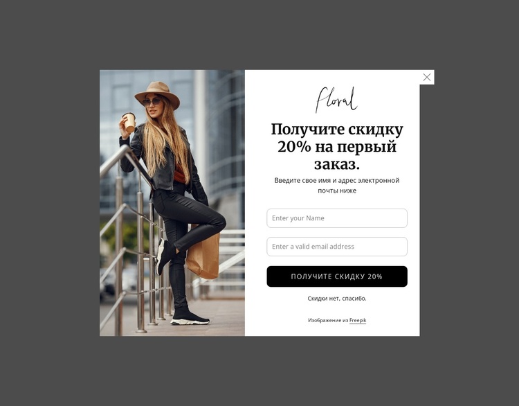 Получите скидку 20% на первый заказ WordPress тема