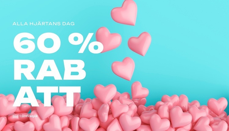 Hjärtan och kramar Mall