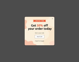 Get 50% Off Your Order Today