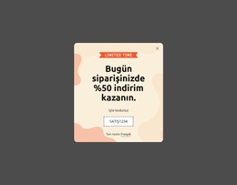Bugün Siparişinizde %50 Indirim Kazanın