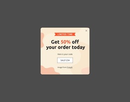 Get 50% Off Your Order Today