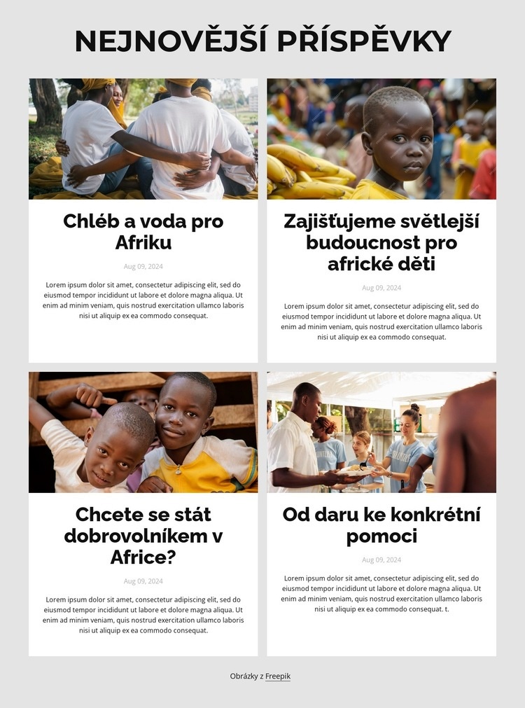 Ruce, které pomáhají Šablona