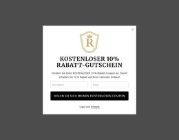 Kostenloser 10% Rabatt-Gutschein