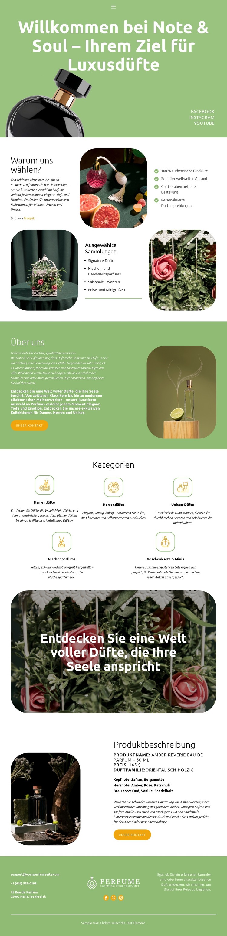 Eleganz in jeder Flasche HTML-Vorlage