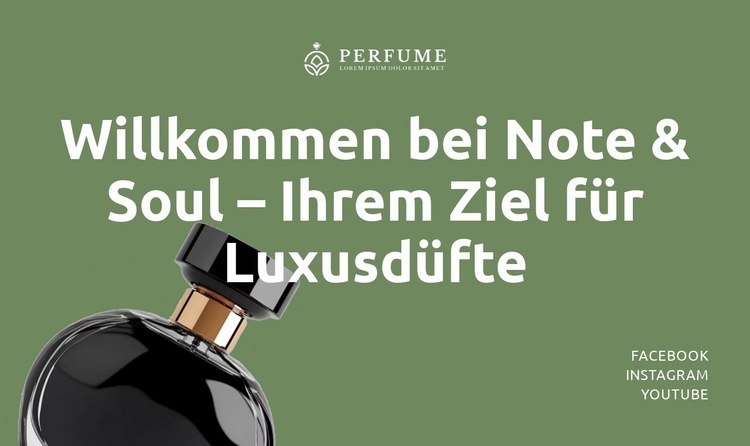 Wo Duft auf Seele trifft HTML5-Vorlage