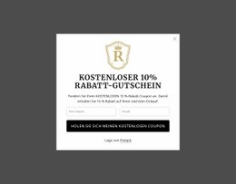 Kostenloser 10% Rabatt-Gutschein Vorlage