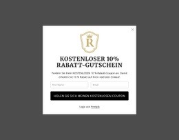 Kostenloser 10% Rabatt-Gutschein