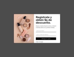 Ventana Emergente De Descuento Página De Destino
