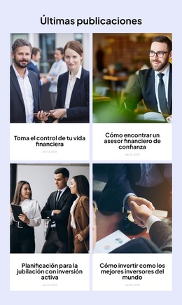 Página HTML Para Revista De Inversión Inteligente