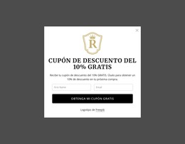 Cupón De Descuento Gratuito Del 10%