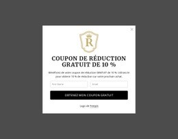 Coupon De Réduction Gratuit De 10 %