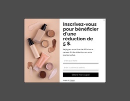 Popup De Réduction Maquette De Site Web
