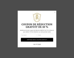 Coupon De Réduction Gratuit De 10 %