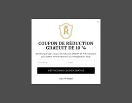 Coupon De Réduction Gratuit De 10 %