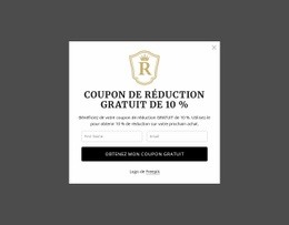 Coupon De Réduction Gratuit De 10 %