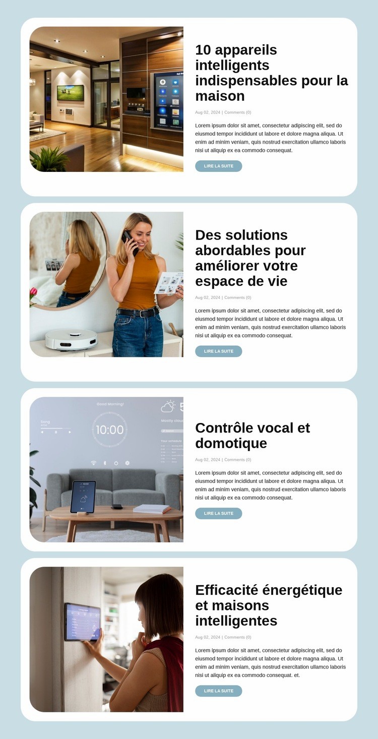 Vie intelligente hebdomadaire Modèle d'une page