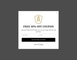 Free 10% Off Coupon