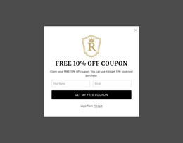 Free 10% Off Coupon